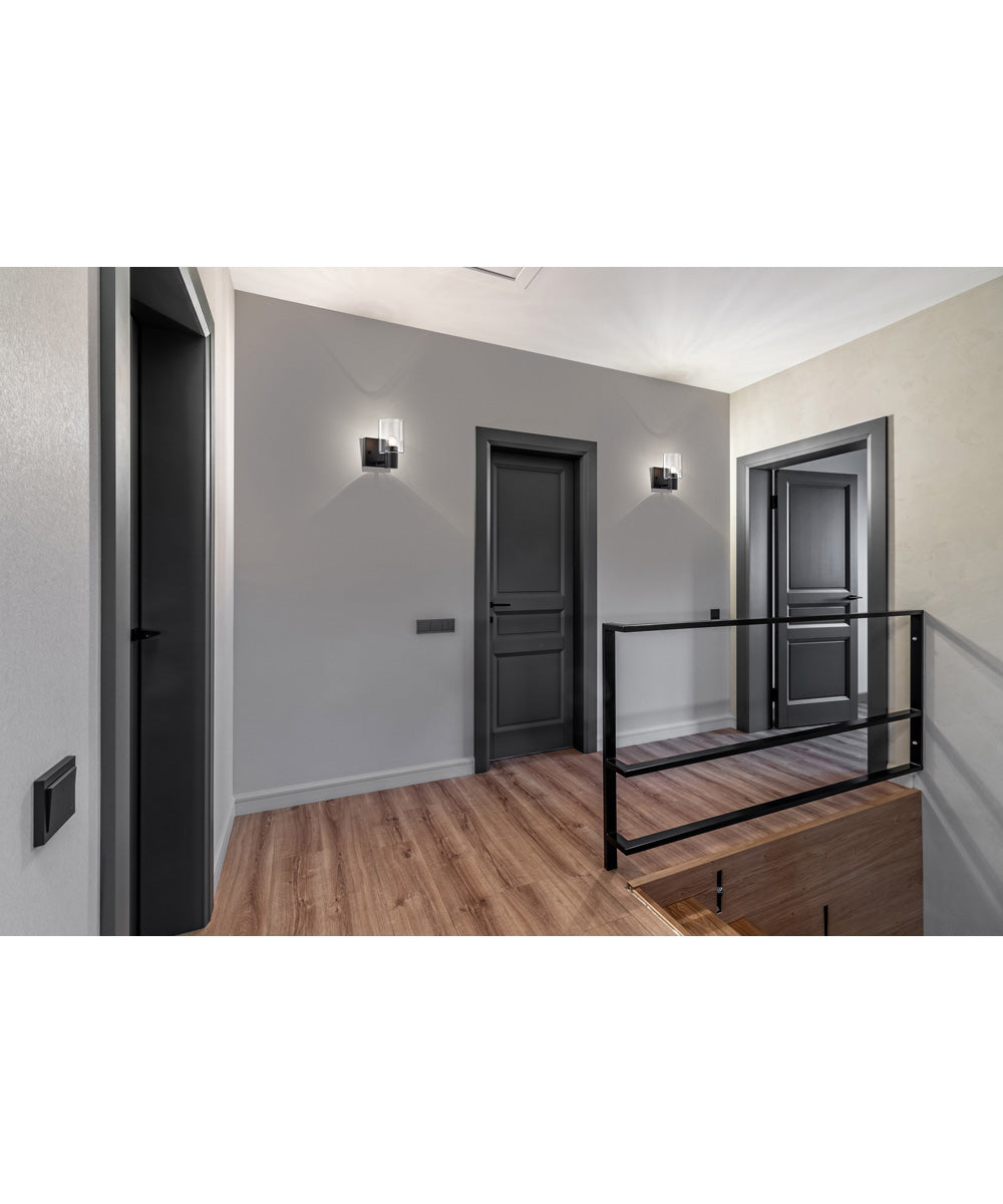 Clarksville 1-Light Vanity & Wall Matte Black