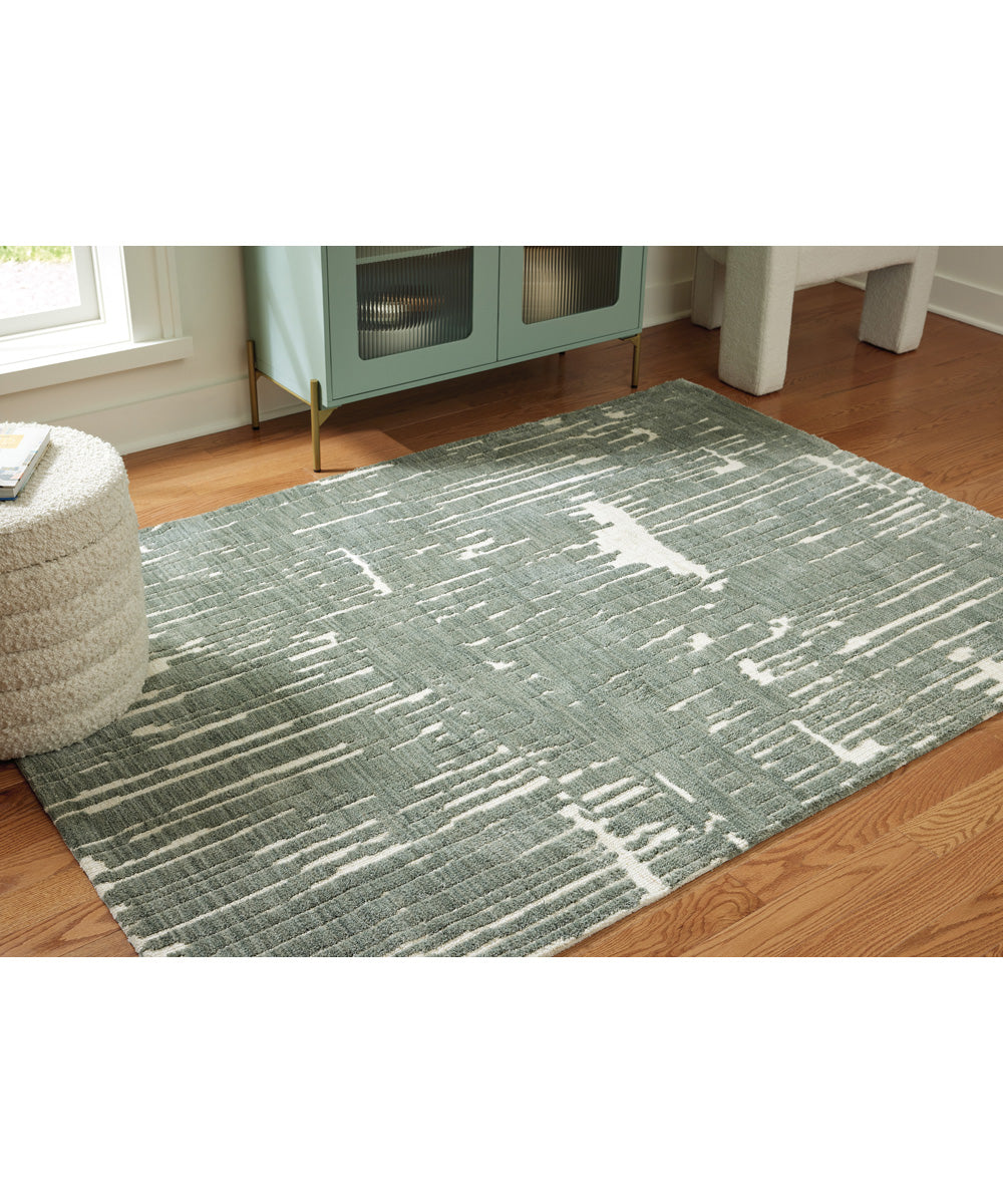 Cayworth Medium Rug Teal/White
