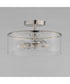 Livingston 2-Light Semi-Flush Mount Satin Nickel