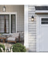 Cantley Medium Outdoor Wall Lantern with Clear Glass Panels Matte Black