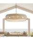 Seacliff 28 inch 4-Light Pendant Natural Aged Brass