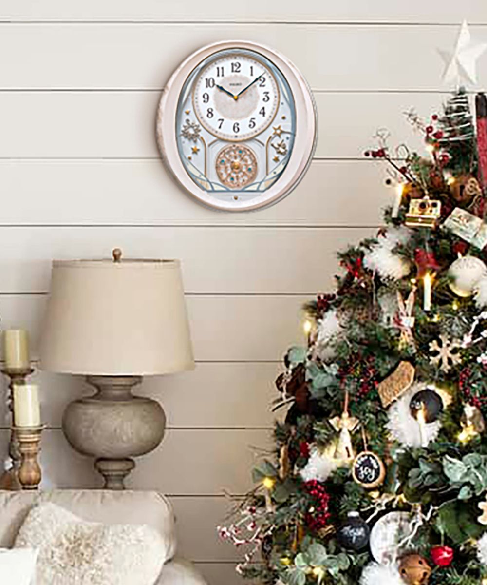 17"H Melodies in Motion Clock  18 Hi Fi Melodies Rotating Pendulum