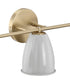 Biba 3 Light Vanity Brushed Gold