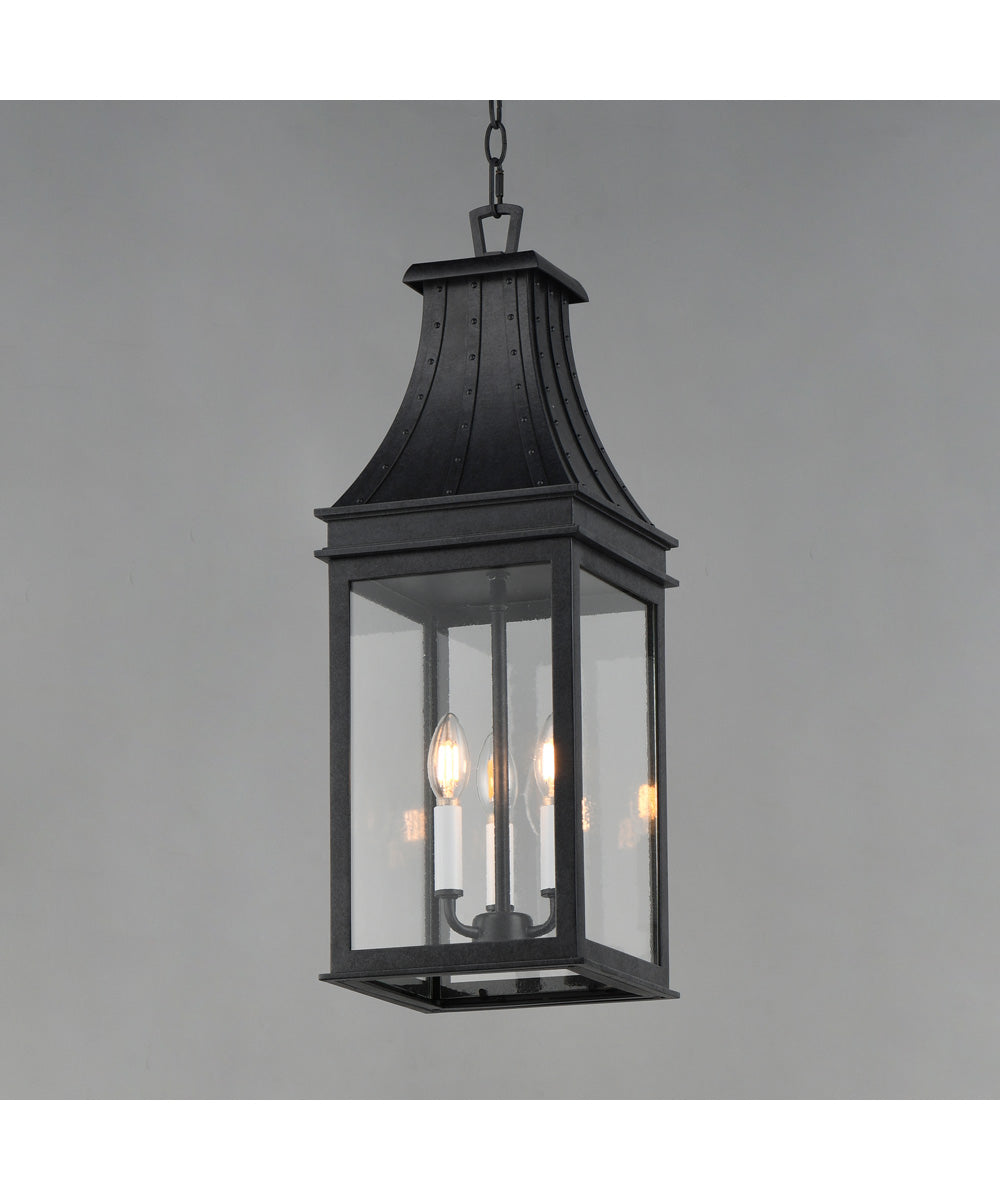 Bramwell VX 3-Light Outdoor Pendant Black Patina