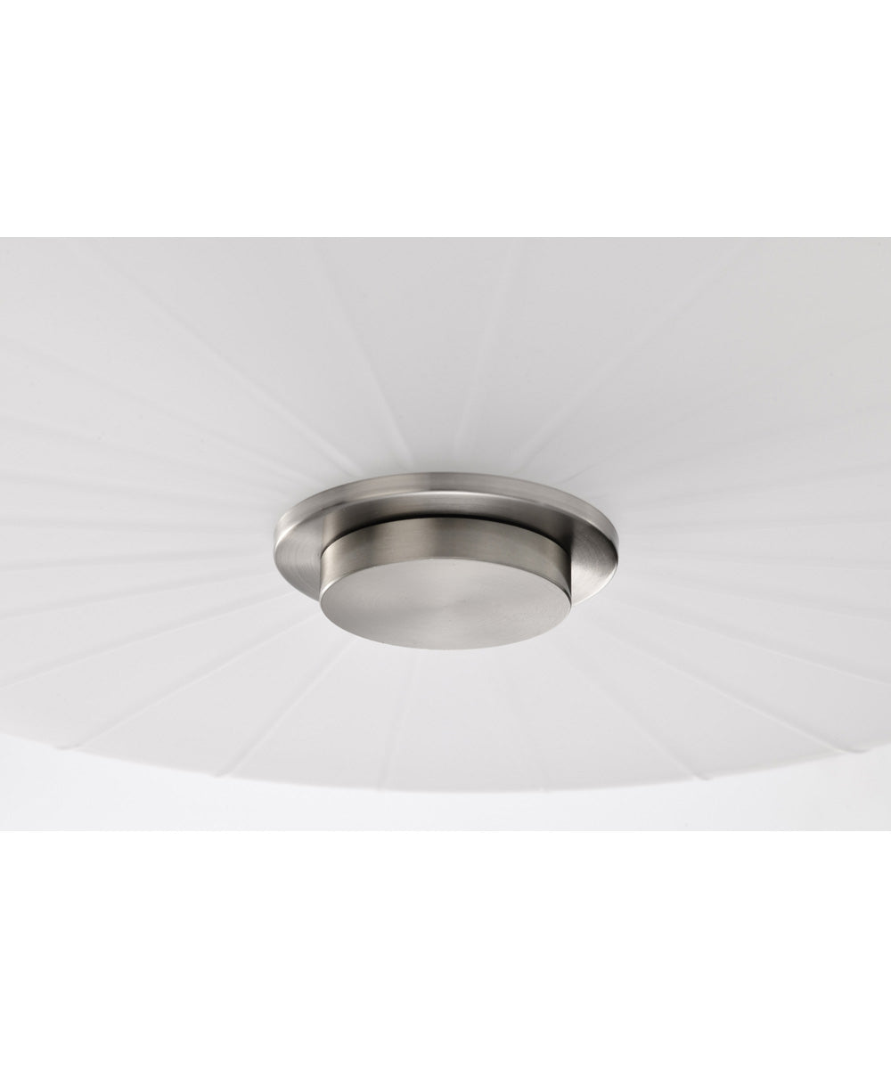 Lune 3-Light Close-to-Ceiling Brushed Nickel