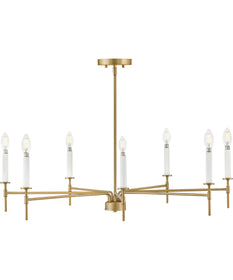 Hux 7-Light Large Single Tier in Lacquered Brass