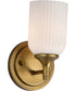 Solara 1-Light Vanity & Wall Natural Brass