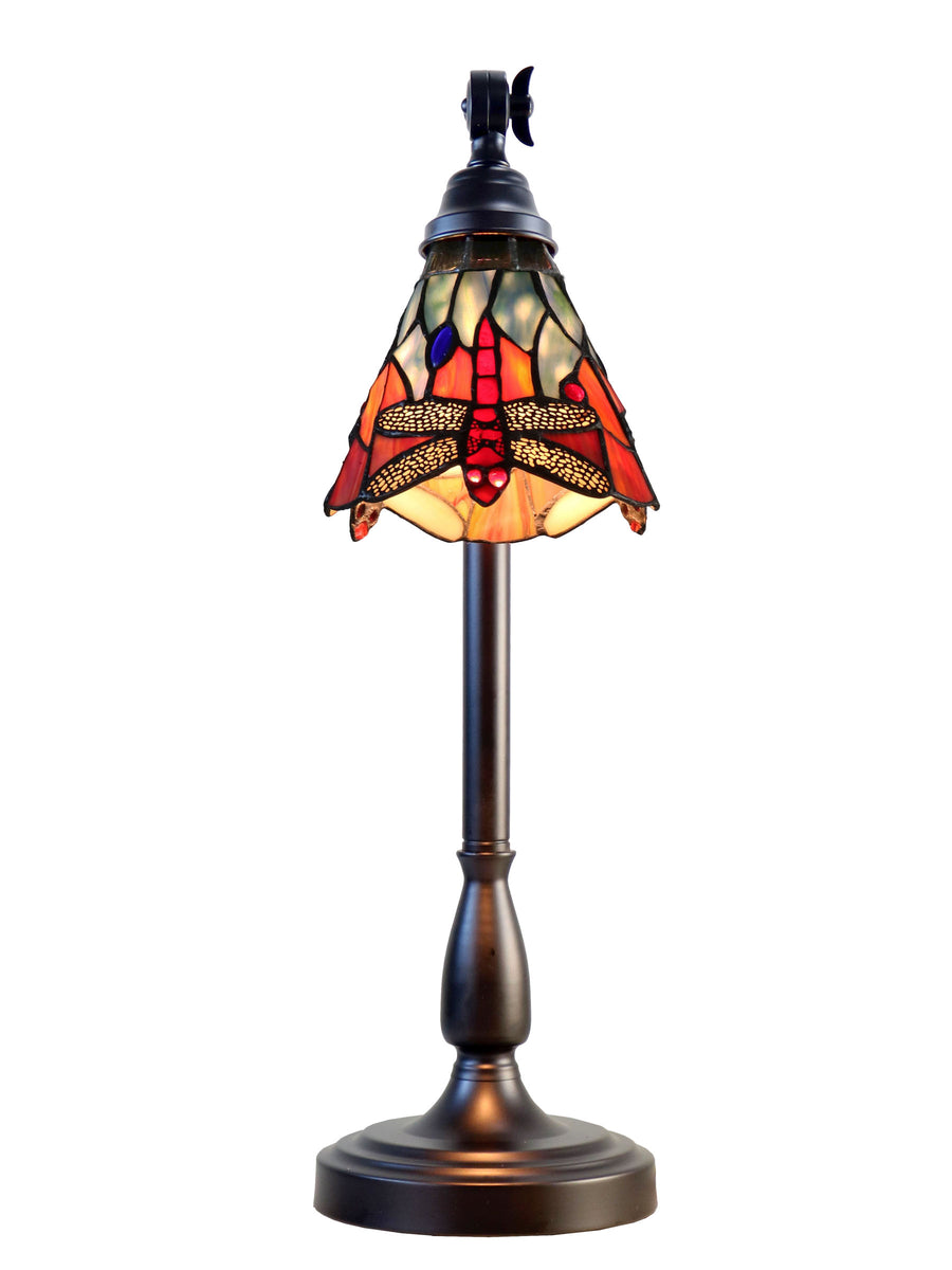 La Anza 24 Inch  Tall Handmade Tiffany Desk Lamp