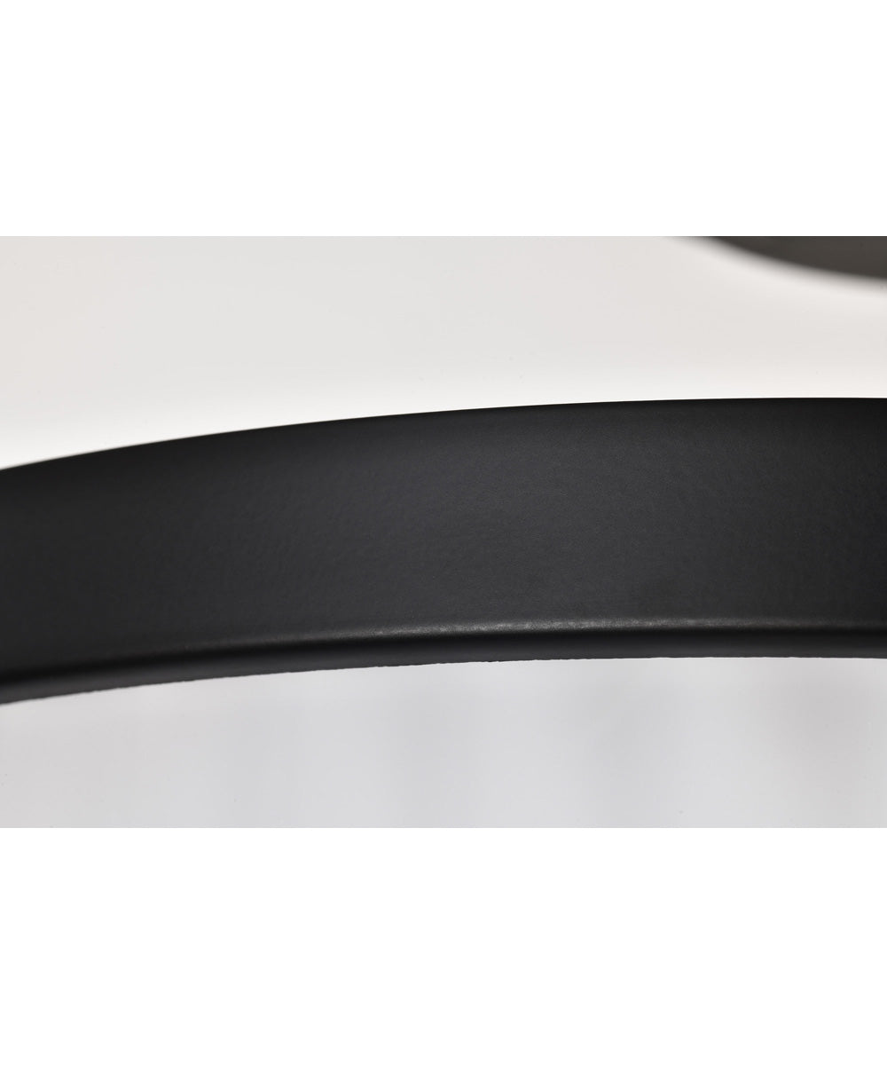 Solara 3-Light Close-to-Ceiling Matte Black