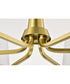 Lune 6-Light Chandelier Vintage Brass