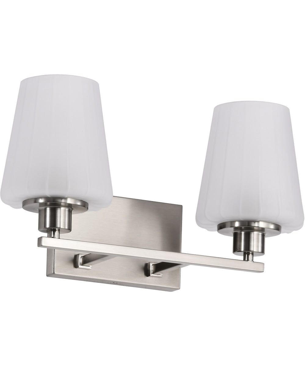 Lune 2-Light Vanity & Wall Brushed Nickel