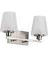 Lune 2-Light Vanity & Wall Brushed Nickel