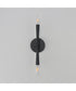 Rome 2-Light Wall Sconce Black