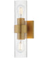 Livingston 2-Light Sconce Natural Aged Brass