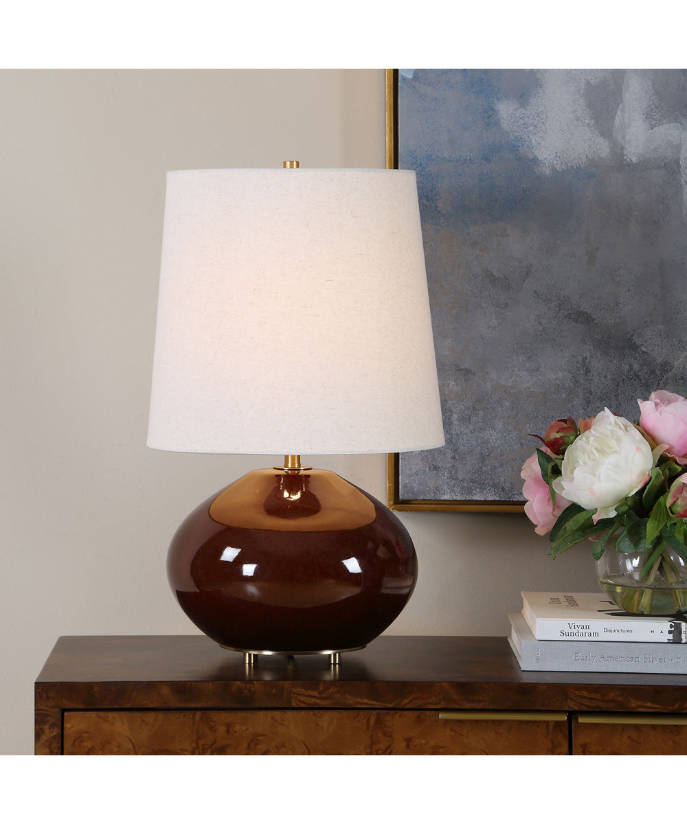 Allemand Ruby Red Glaze Table Lamp