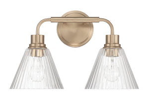 Pleated 2-Light Lighting Premium Bronze