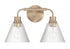 Pleated 2-Light Lighting Premium Bronze