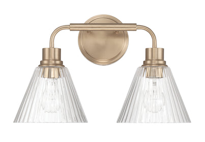 Pleated 2-Light Lighting Premium Bronze