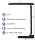 Brilli 15"H LED Desk Lamp (Set of 2) Matte Black Finish with Wireless Charging