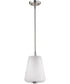 Lune 1-Light Pendant Brushed Nickel