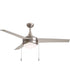 Trio Pull 52 inch 3-Blade Fan w Pull Chain Satin Nickel