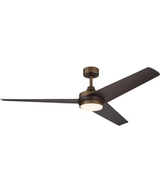 Velto 60-in. 3-Blade LED Modern Ceiling Fan Heritage Brushed Bronze
