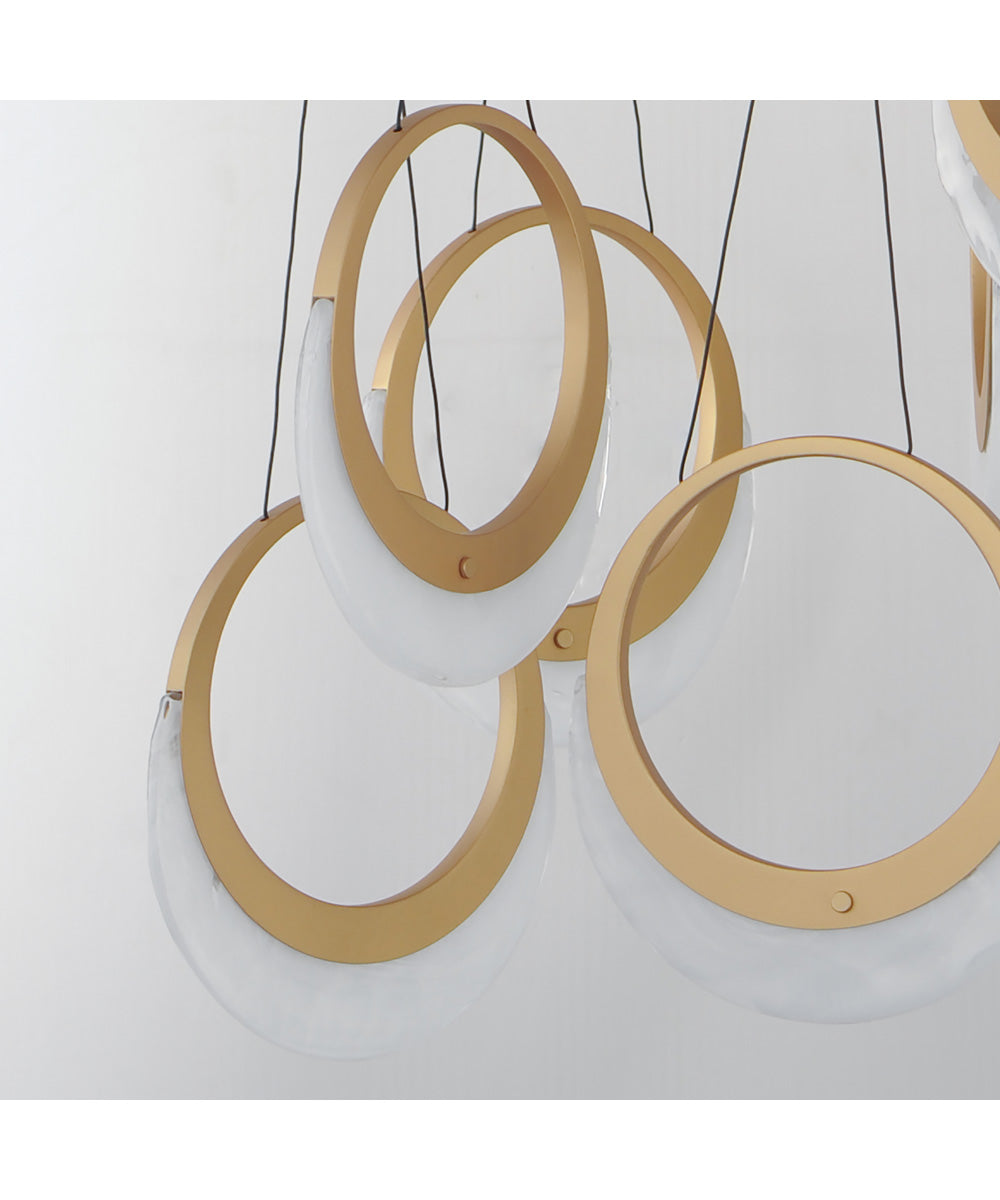 Lyra 6-Light LED Pendant Gold