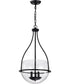 Amado 3-Light Pendant Matte Black