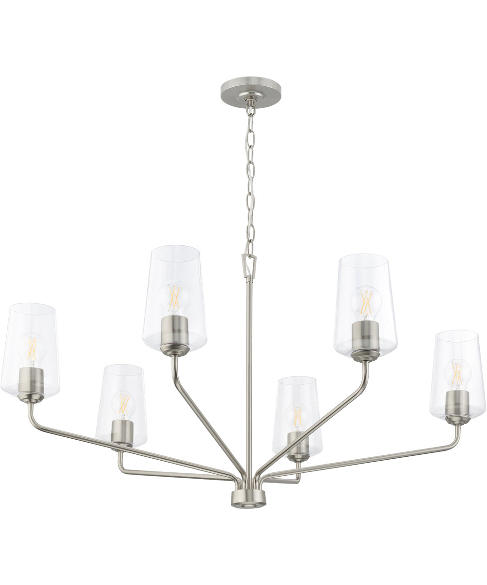 Celino 6-Light Large Chandelier Brushed Nickel
