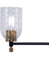 Council 6-Light Lighting Flat Black/Satin Brass