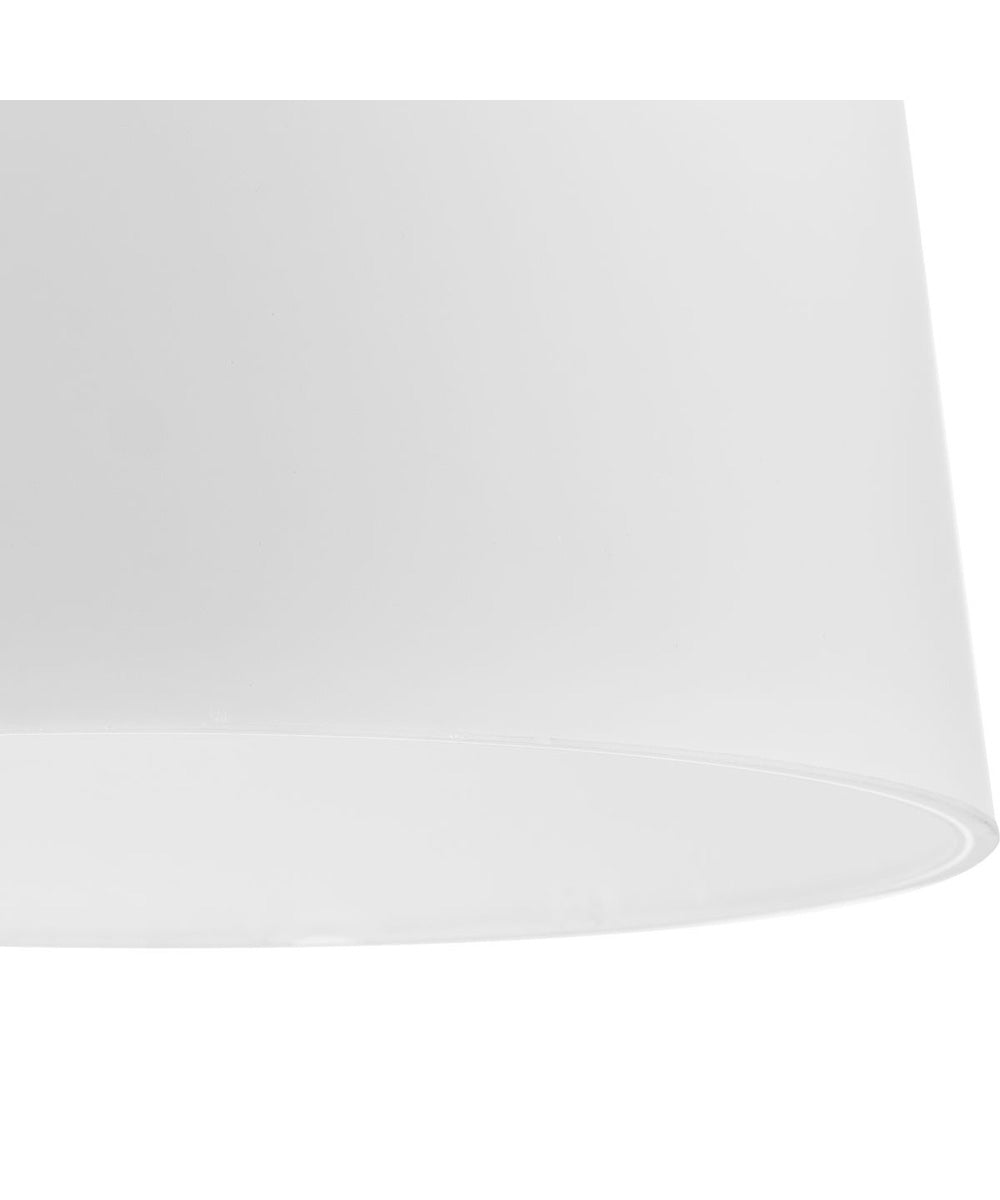 Clarion 1-Light Etched White Pendant P500430 Polished Nickel