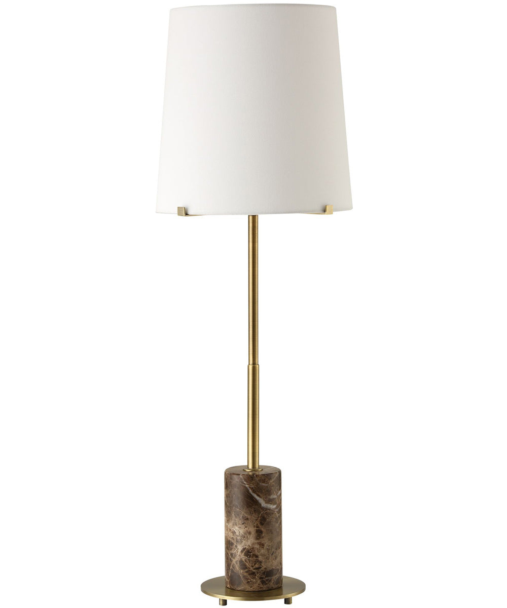 Sepia Brown Marble Buffet Lamp