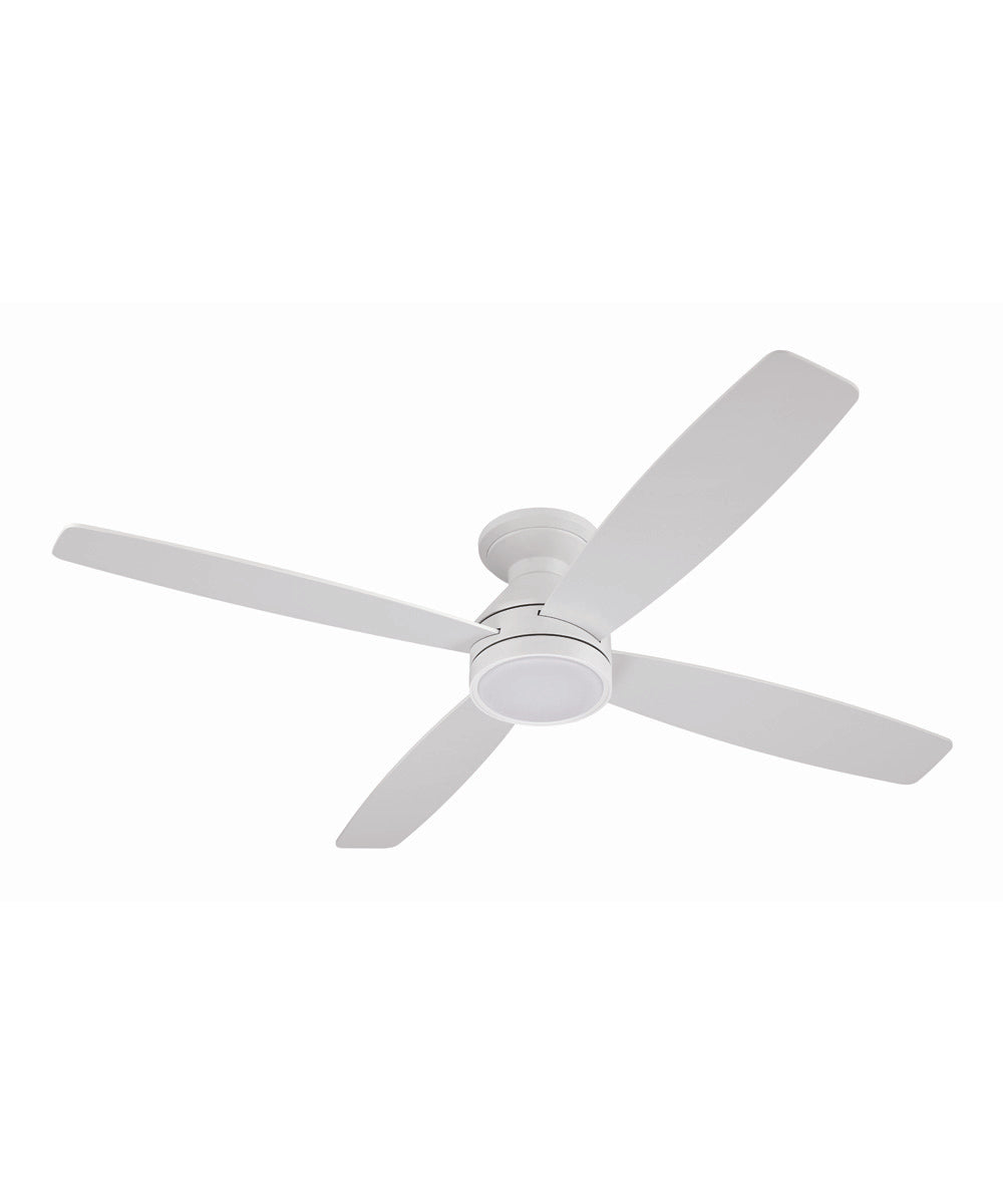 DeMarco 52" 4-blade Ceiling Fan Indoor/Outdoor Damp Rated 1-Light Fan White