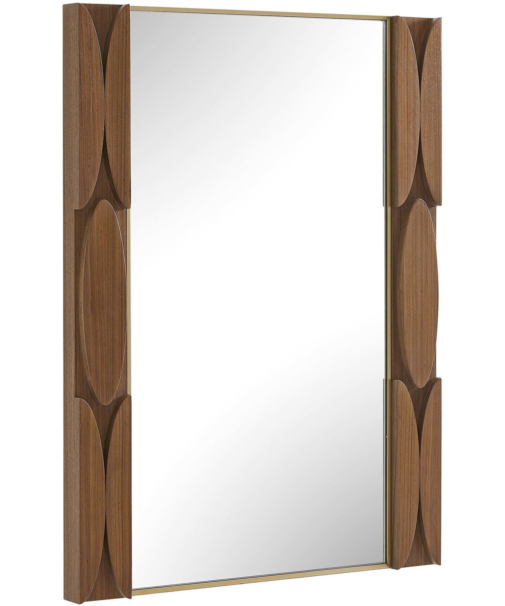 Macario Mid-Century Wood Mirror