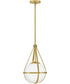 Colby 1-Light Small Pendant in Lacquered Brass