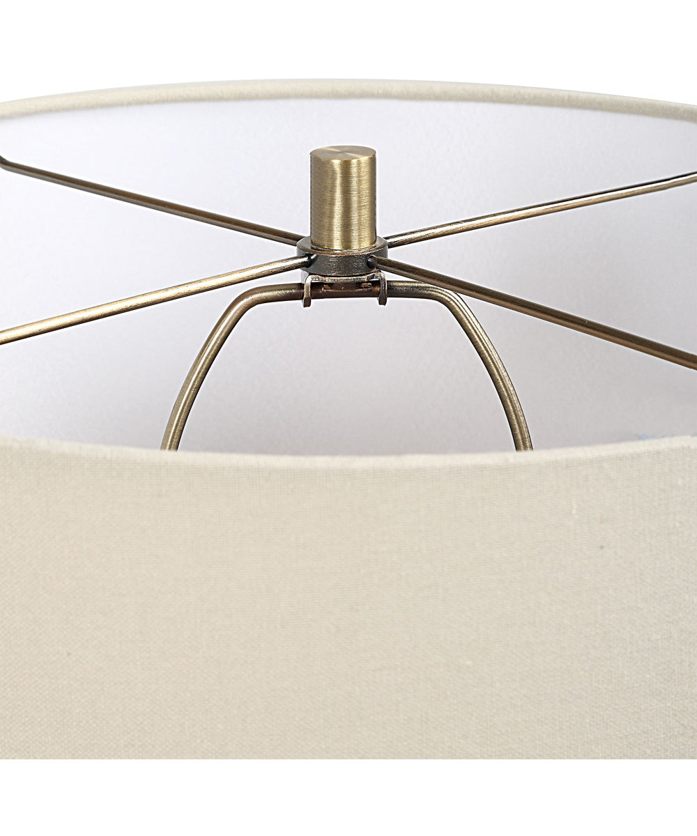 Ceramic Table Lamp with Emerald Green Glaze