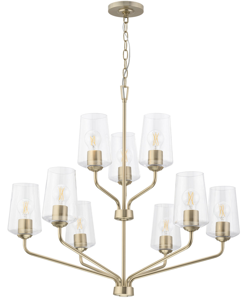 Celino 9-Light Chandelier Champagne Bronze