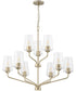Celino 9-Light Chandelier Champagne Bronze