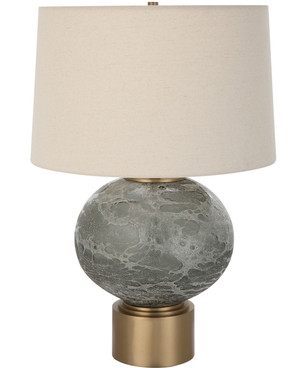 Lunia Gray Glass Table Lamp