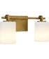 Morris 2-light Bath Light Weathered Brass