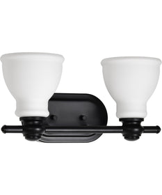 Russel 2-Light Vanity & Wall Matte Black