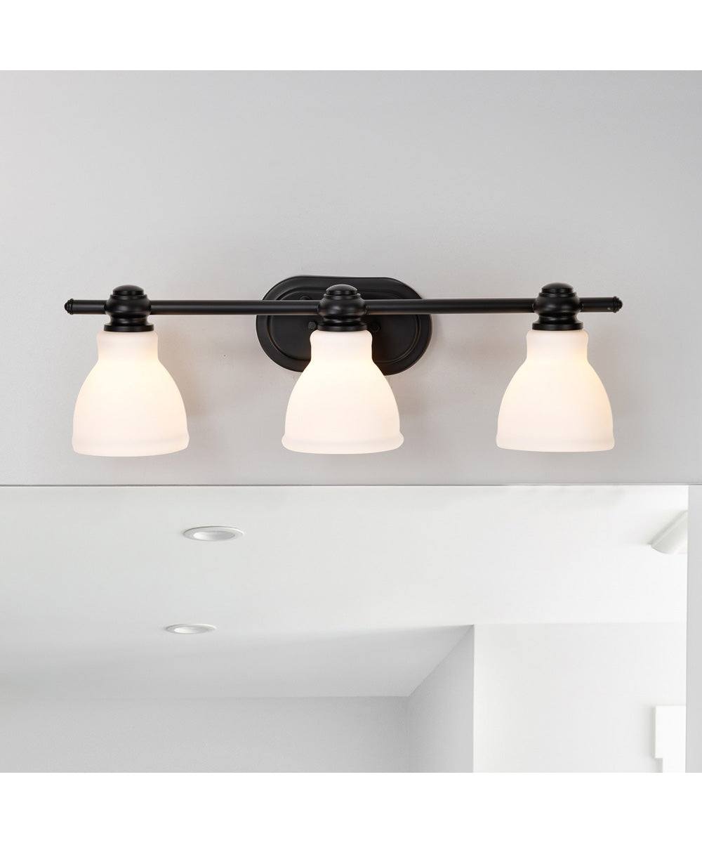 Russel 3-Light Vanity & Wall Matte Black