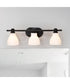 Russel 3-Light Vanity & Wall Matte Black