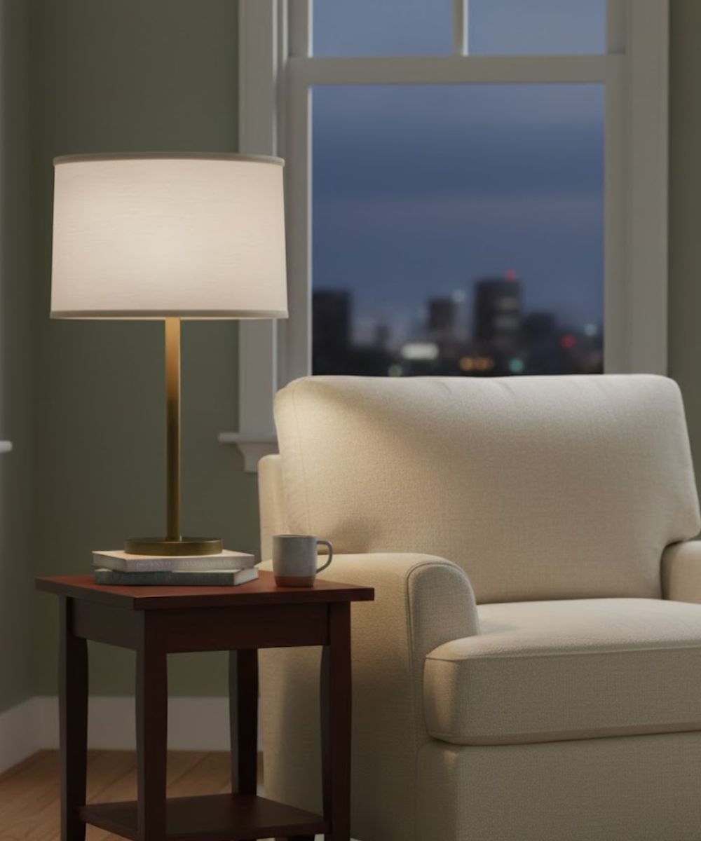 14x15x10 Ivory Shadow Drum Hardback Lampshade