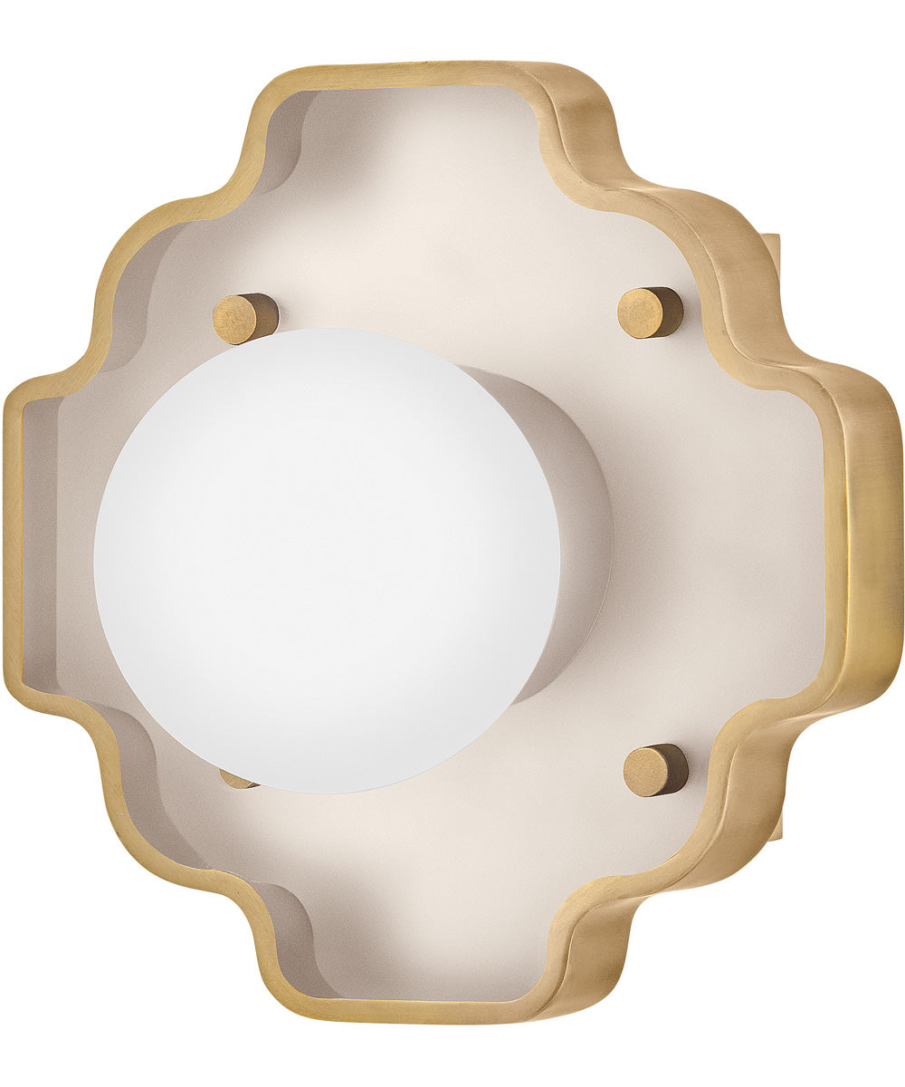 Howe 1-Light Small Single Light Sconce in Light Taupe