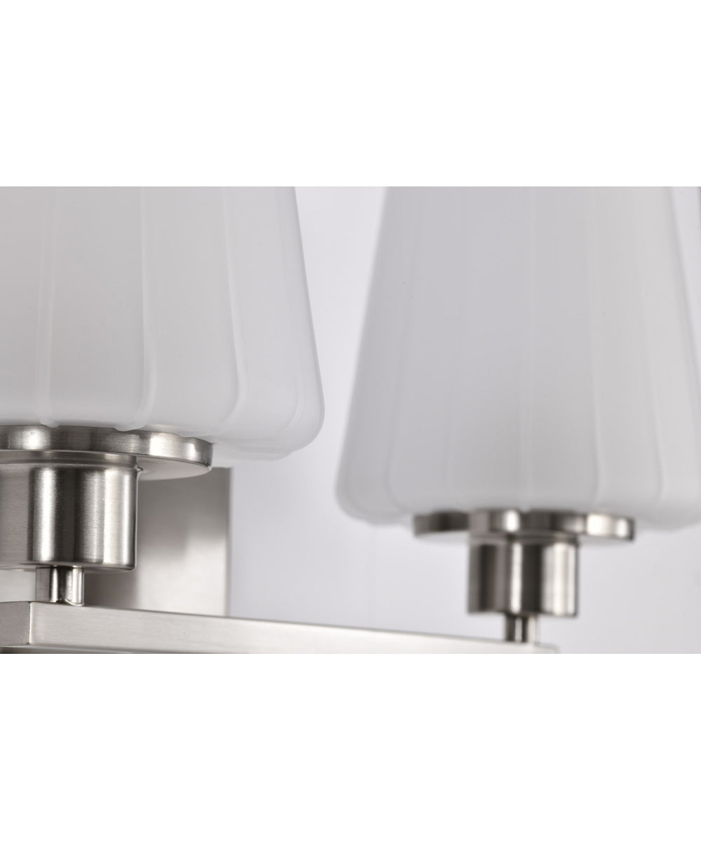 Lune 2-Light Vanity & Wall Brushed Nickel