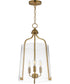 Bellmore 3-Light Foyer Pendant Natural Aged Brass