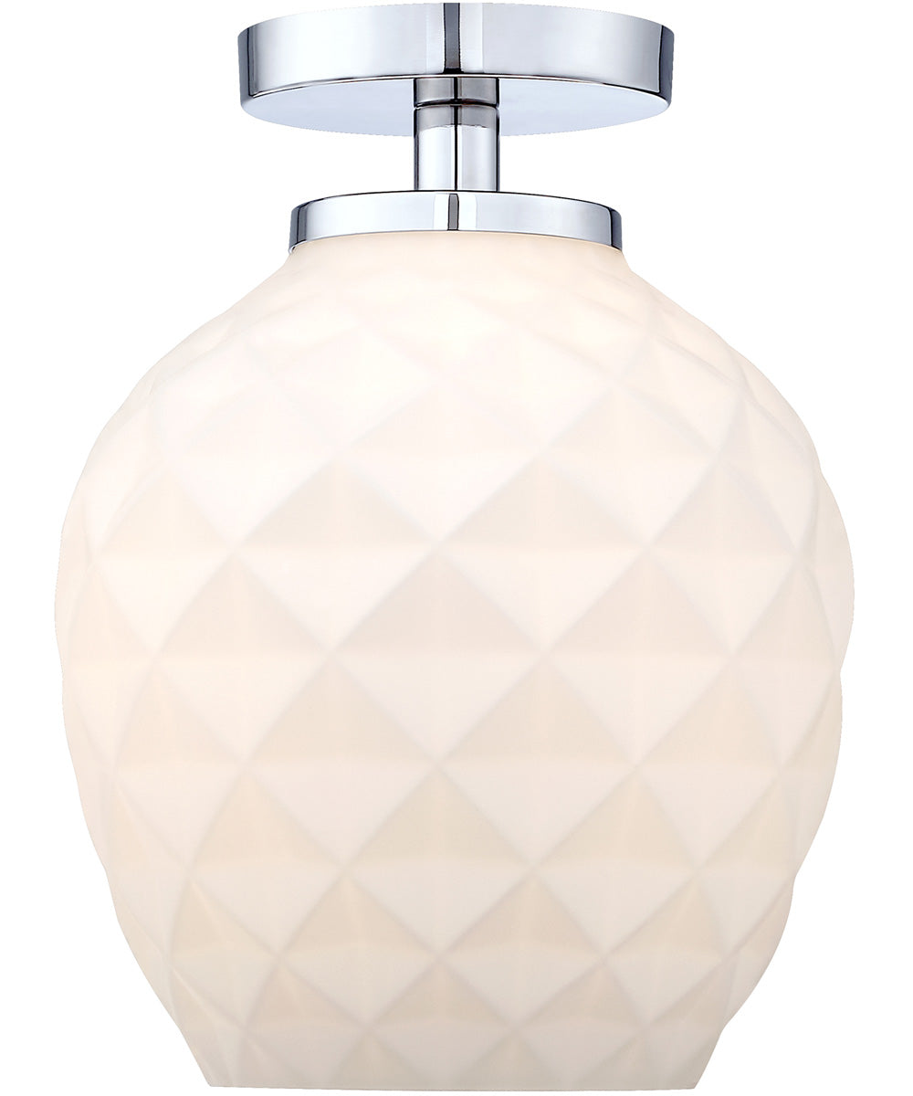 Dita 1 Light Semi Flush  Polished Nickel