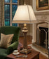 31"H 3-Way Table Lamp Roman Bronze