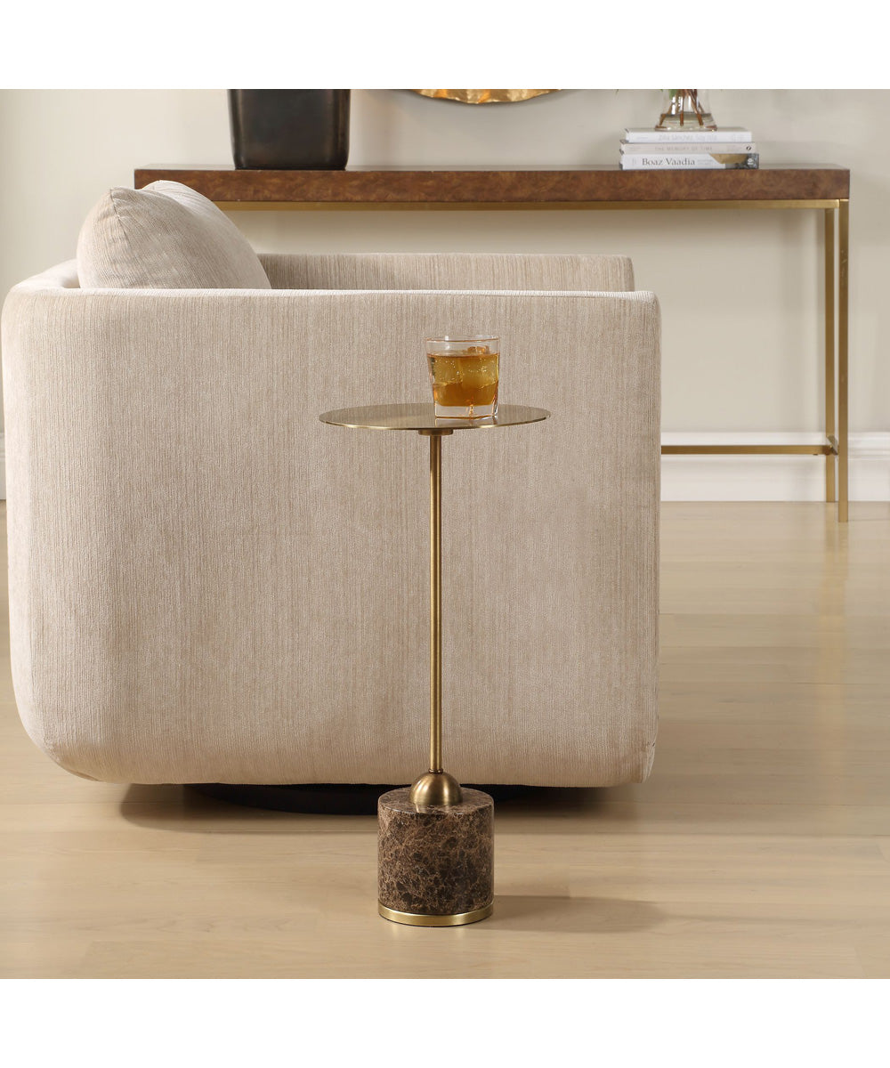 Verlin Brass Drink Table